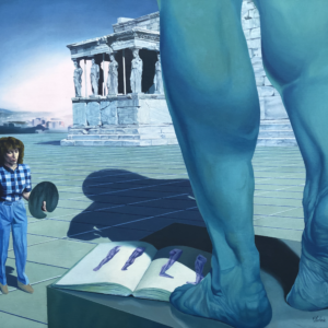 The Greek Acropolis. Erechtheum. Porch of the Maidens. Erechtheion