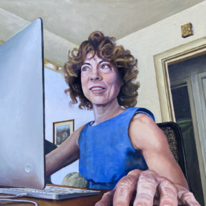 The computer replaced paste up in the graphic arts.